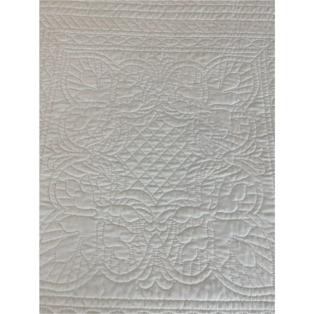 Madison Park White Quilted Comforter King